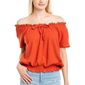 Madewell | texture & thread cotton drawstring top size large